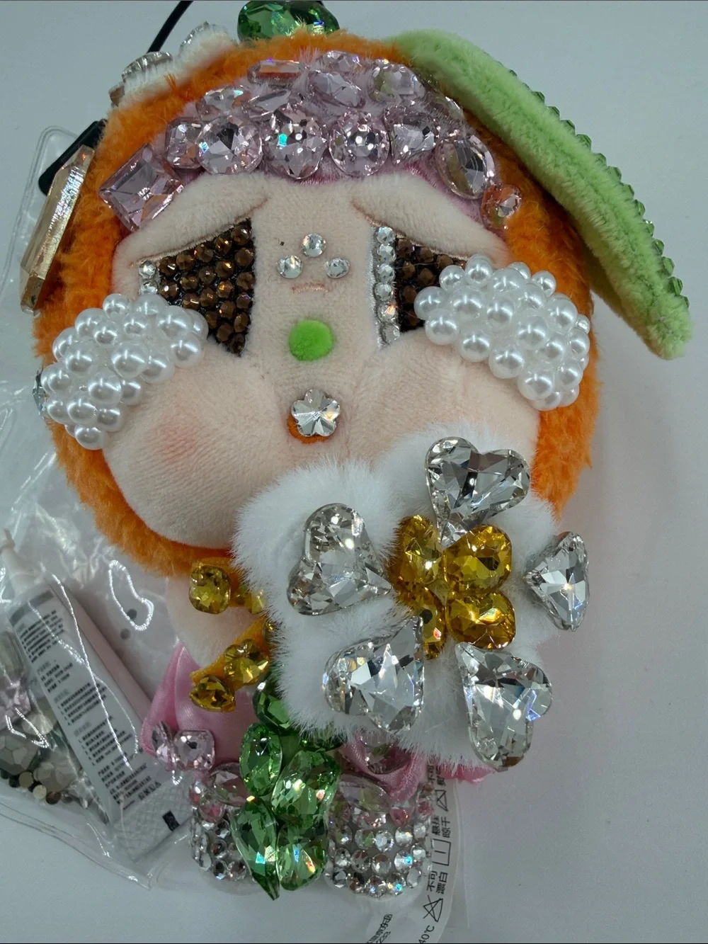 Authentic CRYBABY | OOAK Hand-Embellished Collectible 💎🌸✨ Bag Charm